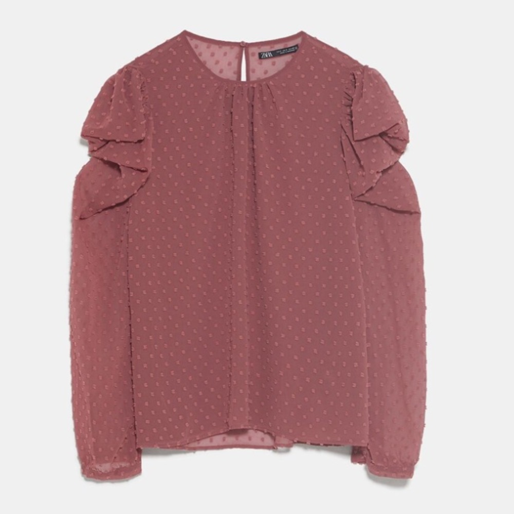 Zara - Ruffled Blouse